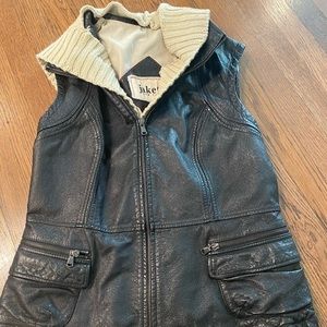 Leather vest